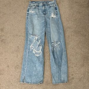 American Eagle Outfitters Blue Ripped Jeans